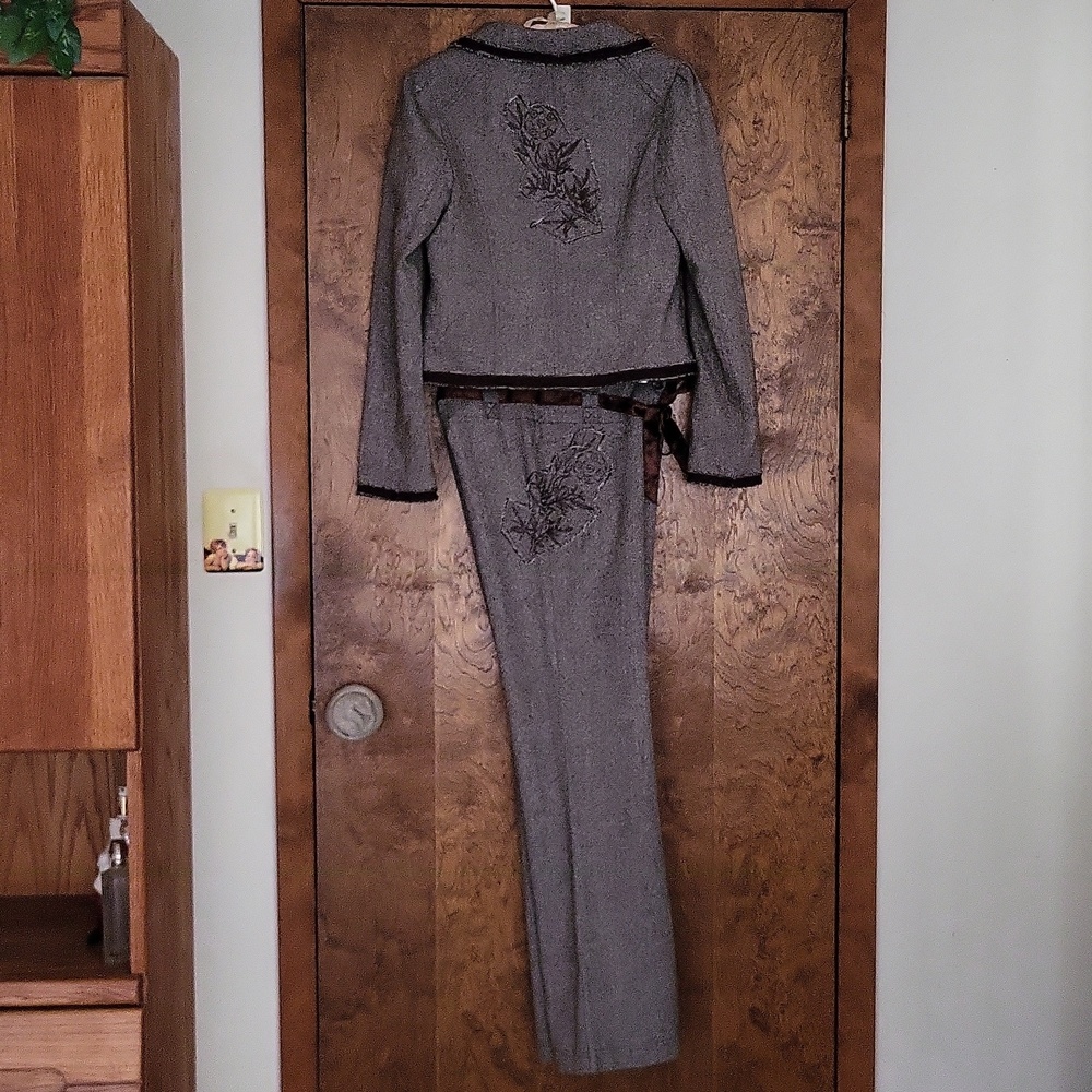 Y2K Guess Unique RARE FIND 3 Pc Lined Pants,lined skirt, Lined blazer Medium 29 - Picture 15 of 15